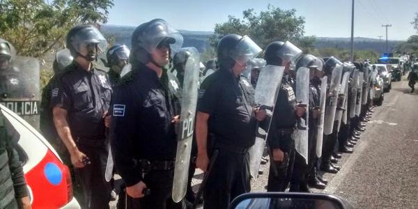 Zacualpan police - Presencia policial en Zacualpán